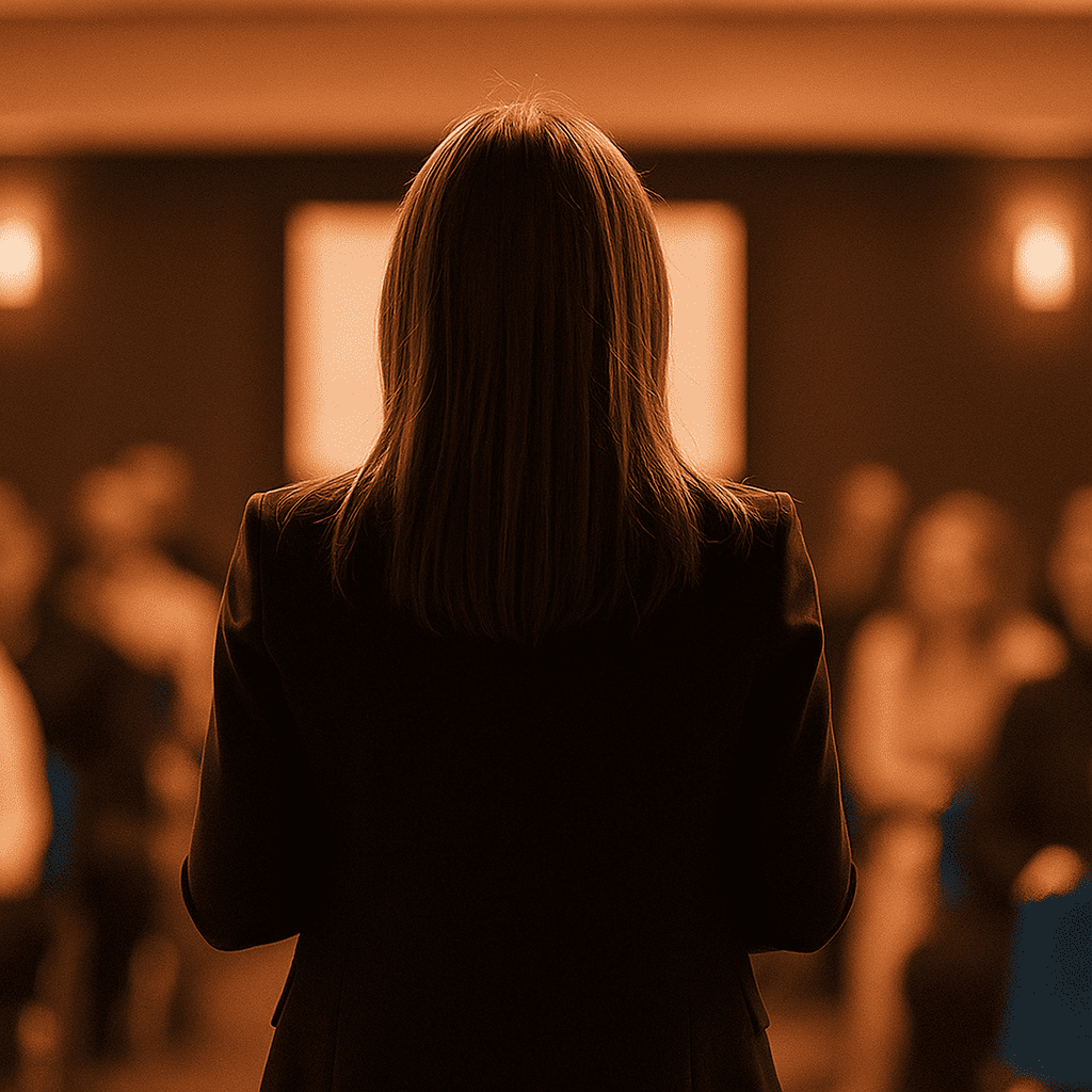 Mulher em apresentação